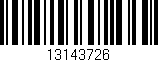 Código de barras (EAN, GTIN, SKU, ISBN): '13143726'