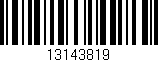 Código de barras (EAN, GTIN, SKU, ISBN): '13143819'