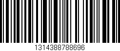 Código de barras (EAN, GTIN, SKU, ISBN): '1314388788696'