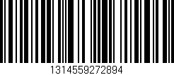 Código de barras (EAN, GTIN, SKU, ISBN): '1314559272894'