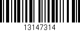 Código de barras (EAN, GTIN, SKU, ISBN): '13147314'