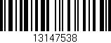 Código de barras (EAN, GTIN, SKU, ISBN): '13147538'