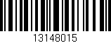 Código de barras (EAN, GTIN, SKU, ISBN): '13148015'