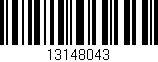 Código de barras (EAN, GTIN, SKU, ISBN): '13148043'
