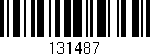 Código de barras (EAN, GTIN, SKU, ISBN): '131487'
