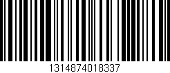 Código de barras (EAN, GTIN, SKU, ISBN): '1314874018337'
