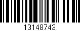 Código de barras (EAN, GTIN, SKU, ISBN): '13148743'