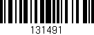 Código de barras (EAN, GTIN, SKU, ISBN): '131491'