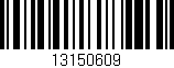 Código de barras (EAN, GTIN, SKU, ISBN): '13150609'
