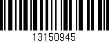 Código de barras (EAN, GTIN, SKU, ISBN): '13150945'