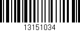 Código de barras (EAN, GTIN, SKU, ISBN): '13151034'