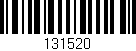 Código de barras (EAN, GTIN, SKU, ISBN): '131520'