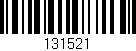 Código de barras (EAN, GTIN, SKU, ISBN): '131521'