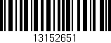 Código de barras (EAN, GTIN, SKU, ISBN): '13152651'