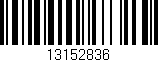 Código de barras (EAN, GTIN, SKU, ISBN): '13152836'