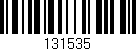 Código de barras (EAN, GTIN, SKU, ISBN): '131535'