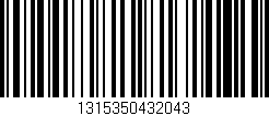 Código de barras (EAN, GTIN, SKU, ISBN): '1315350432043'