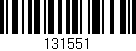Código de barras (EAN, GTIN, SKU, ISBN): '131551'