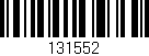 Código de barras (EAN, GTIN, SKU, ISBN): '131552'