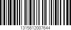 Código de barras (EAN, GTIN, SKU, ISBN): '1315612007644'