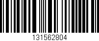 Código de barras (EAN, GTIN, SKU, ISBN): '131562804'