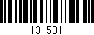 Código de barras (EAN, GTIN, SKU, ISBN): '131581'
