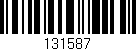 Código de barras (EAN, GTIN, SKU, ISBN): '131587'