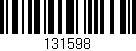 Código de barras (EAN, GTIN, SKU, ISBN): '131598'