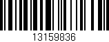 Código de barras (EAN, GTIN, SKU, ISBN): '13159836'