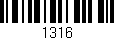 Código de barras (EAN, GTIN, SKU, ISBN): '1316'