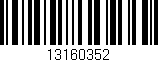 Código de barras (EAN, GTIN, SKU, ISBN): '13160352'