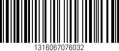 Código de barras (EAN, GTIN, SKU, ISBN): '1316067076032'