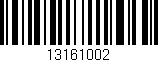 Código de barras (EAN, GTIN, SKU, ISBN): '13161002'