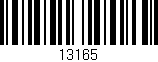 Código de barras (EAN, GTIN, SKU, ISBN): '13165'