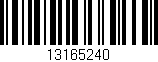 Código de barras (EAN, GTIN, SKU, ISBN): '13165240'