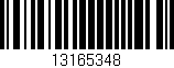 Código de barras (EAN, GTIN, SKU, ISBN): '13165348'