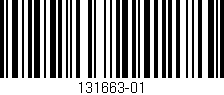 Código de barras (EAN, GTIN, SKU, ISBN): '131663-01'