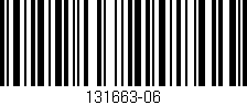Código de barras (EAN, GTIN, SKU, ISBN): '131663-06'