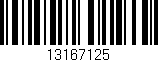 Código de barras (EAN, GTIN, SKU, ISBN): '13167125'