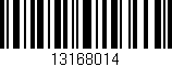 Código de barras (EAN, GTIN, SKU, ISBN): '13168014'