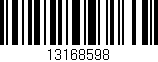 Código de barras (EAN, GTIN, SKU, ISBN): '13168598'