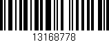 Código de barras (EAN, GTIN, SKU, ISBN): '13168778'