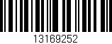 Código de barras (EAN, GTIN, SKU, ISBN): '13169252'
