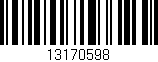 Código de barras (EAN, GTIN, SKU, ISBN): '13170598'