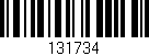 Código de barras (EAN, GTIN, SKU, ISBN): '131734'