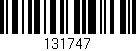Código de barras (EAN, GTIN, SKU, ISBN): '131747'