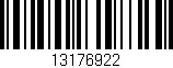 Código de barras (EAN, GTIN, SKU, ISBN): '13176922'