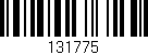 Código de barras (EAN, GTIN, SKU, ISBN): '131775'