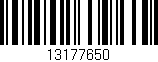 Código de barras (EAN, GTIN, SKU, ISBN): '13177650'