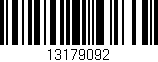 Código de barras (EAN, GTIN, SKU, ISBN): '13179092'
